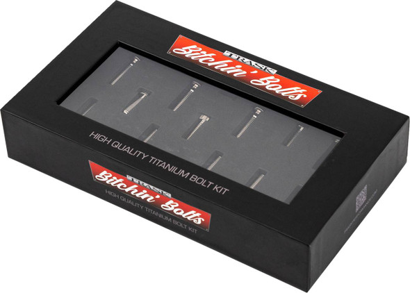 TRASK - 24011798 - Bitchin' Bolts Hardware Kit - Titanium - M8 - Cam Cover