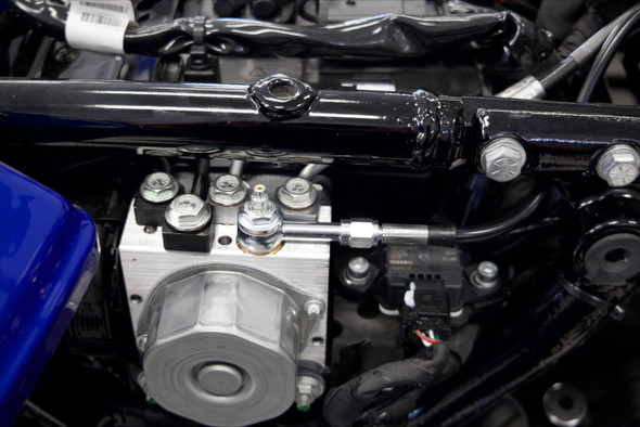 FAT BAGGERS INC. - 06621290 - EZ Install Kit - 16" Handlebars - Upper Clutch - Full Length - Braided Stainless Steel