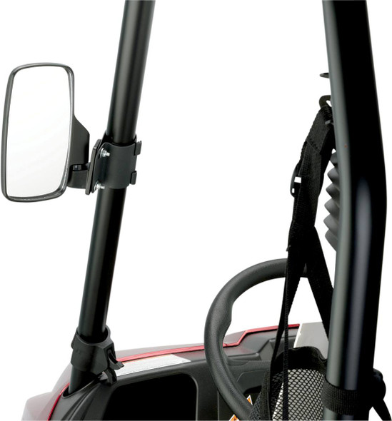 Moose Offroad - 06401086 - Mirrors - Side View - Rectangle - Black - 1.5"