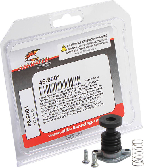 All Balls - 10090135 - Carburetor Primer Rebuild Pump Kit - Honda/Kawasaki