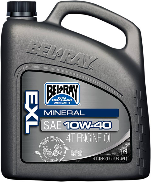 Bel-Ray - 36010148 - EXL 4T Mineral Oil - 10W-40 - 4L