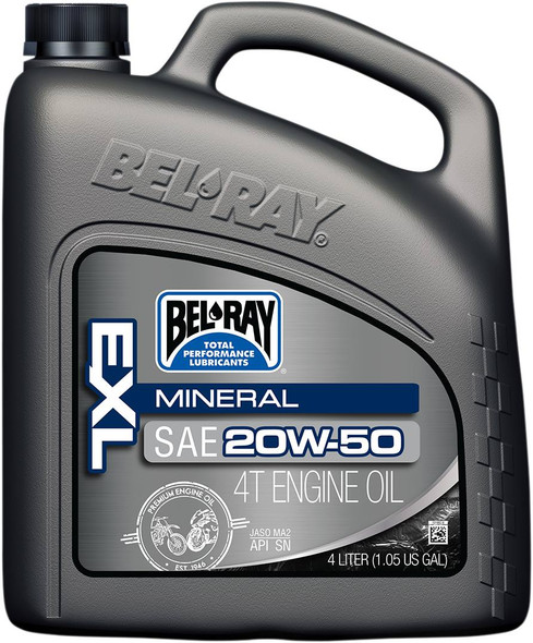 Bel-Ray - 36010150 - EXL 4T Mineral Oil - 20W-50 - 4L