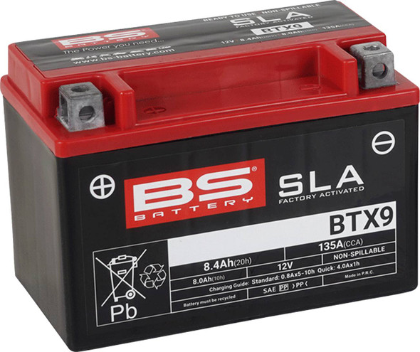 Bs Battery - 21130630 - Battery - BTX9 (YTX)