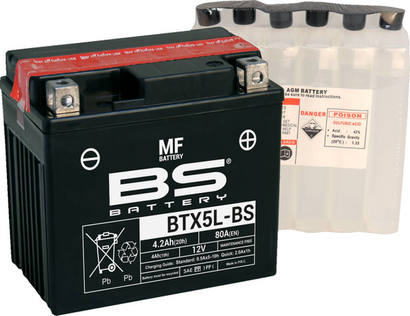 Bs Battery - 21130851 - Battery - BTX5L-BS (YTX)