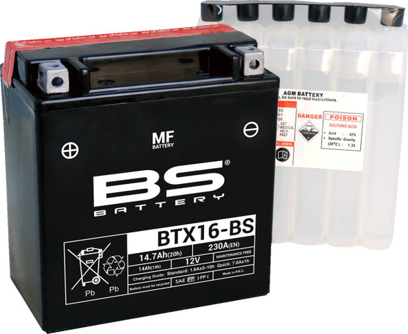 Bs Battery - 21130870 - Battery - BTX16-BS (YTX)