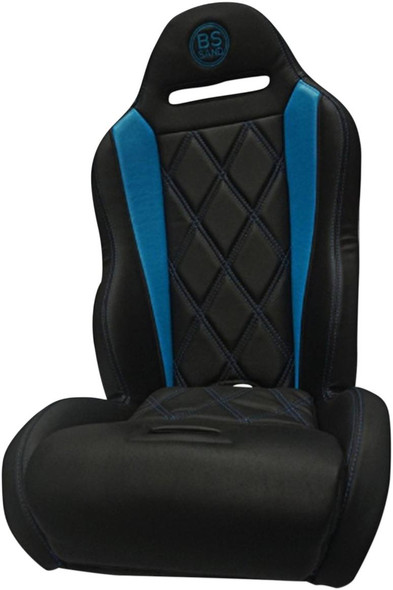 Bs Sand - 08120120 - Performance Seat - Big Diamond - Black/Titanium Blue - Maverick X3 '17-'20