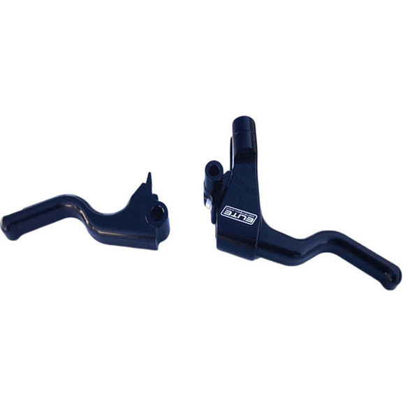 Elite Mototech - Harley Levers W/ Mirror Mount - fits '96-'17 Dyna, '96-'14 Softail, '96-'07 Touring, '96-'03 Sportster Models