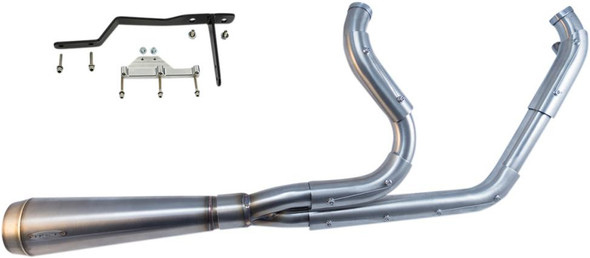 Trask Performance Trask - Assault 2 into 1 Stainless Exhaust - fits '99-'06 FLHR/FLHT/FLHX/FLTRU Models 