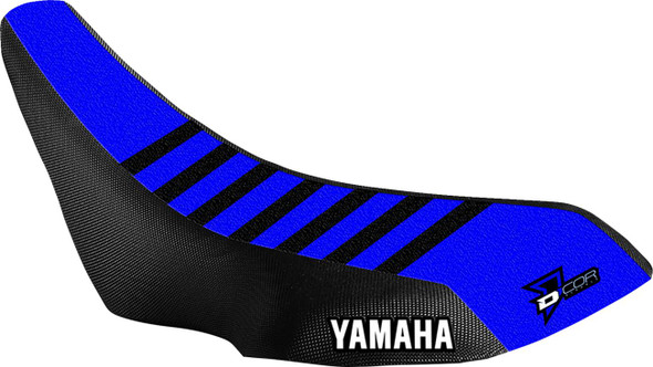 D'Cor Visuals - 08213237 - Seat Cover - Blue/Black - YFZ '14-'23
