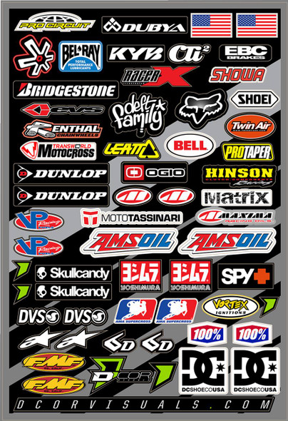 D'Cor Visuals - 43202221 - MX Decal Sheet - Misc. Logo
