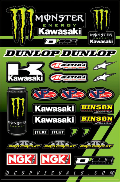 D'Cor Visuals - 43202227 - Decal Sheet - Monster Kawasaki