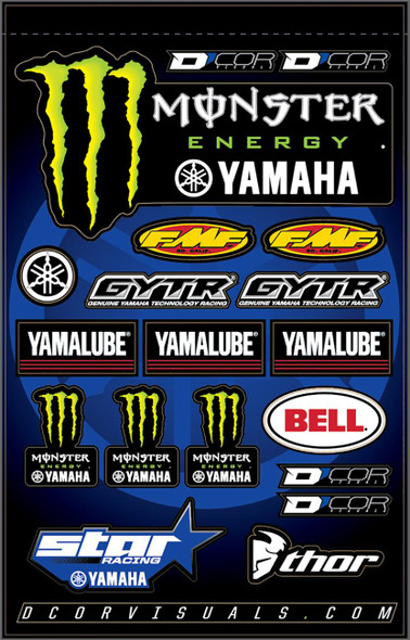 D'Cor Visuals - 43202230 - Decal Sheet - Star Yamaha/Monster