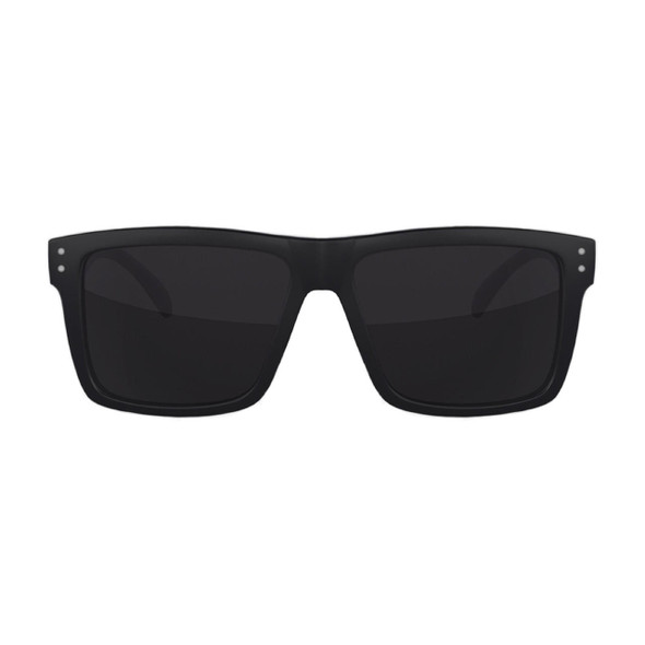 Flight Eyewear Benny V2 Square Sunglasses - Black Frames/ Smoke Lenses