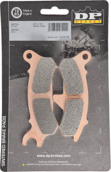 Dp Brakes - 17213650 - Sintered Brake Pads - Kawasaki Ridge Ranch - Front Right