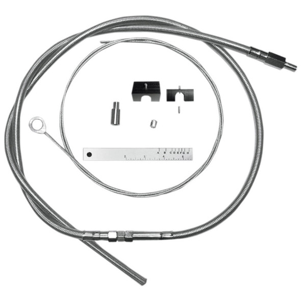 Magnum BYO Build Your Own Clutch Cable Kit fits '87-'16 Touring, '21 FLHR/XS, FLTRX/S/K & '99-'21 Sportster Models - Stainless