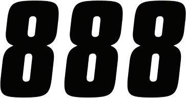 Factory Effex - 43100272 - FX Factory Number 8 - Black - 6"