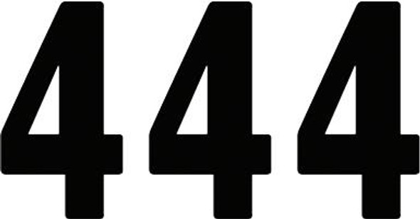Factory Effex - FX024344 - Pro Number 4 - Black - 7" Factory Effex - FX024344 - Pro Number 4 - Black - 7"