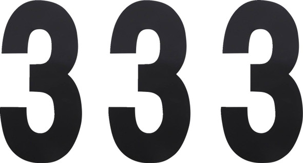 Factory Effex - FX024453 - FX Number 3 - Black - 6"