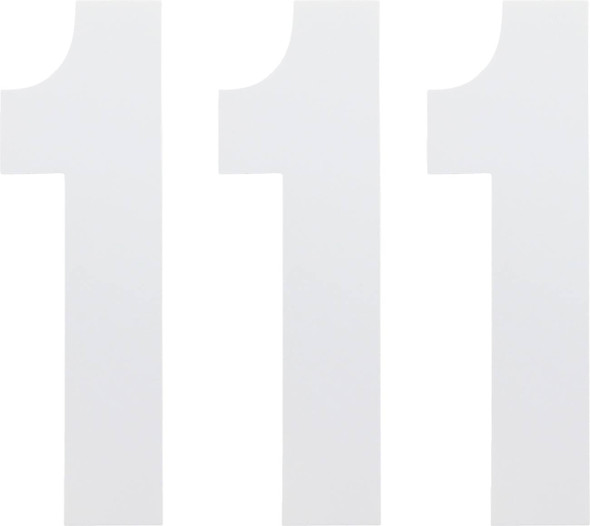 Factory Effex - FX024461 - FX Number 1 - White - 6"