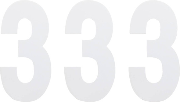 Factory Effex - FX024463 - FX Number 3 - White - 6"