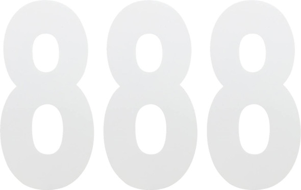 Factory Effex - FX024468 - FX Number 8 - White - 6"