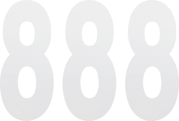 Factory Effex - FX024488 - FX Number 8 - White - 8"