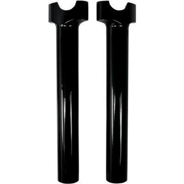  Drag Specialties 10" Buffalo Billet Aluminum Handlebar Risers - Black 