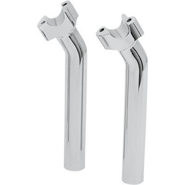  Drag Specialties 9" Buffalo Billet Aluminum Pullback Handlebar Risers - Chrome 