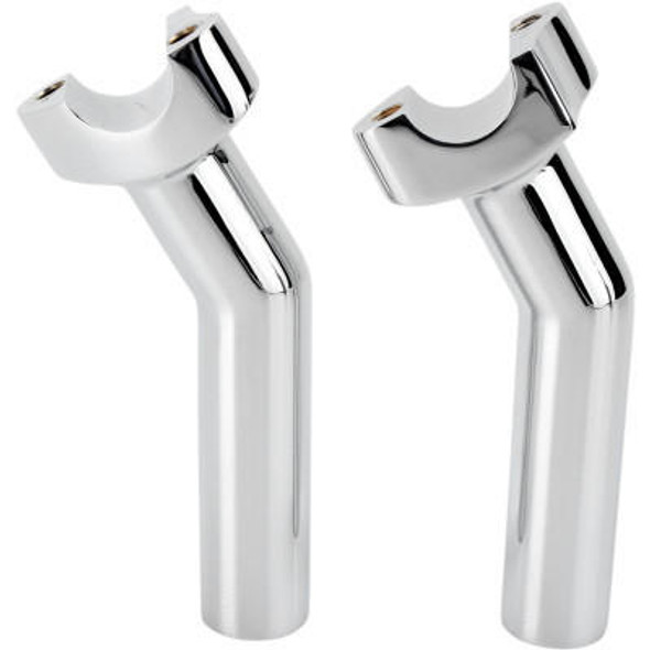 Drag Specialties 5.5" Forged Aluminum Pullback Handlebar Risers - Chrome