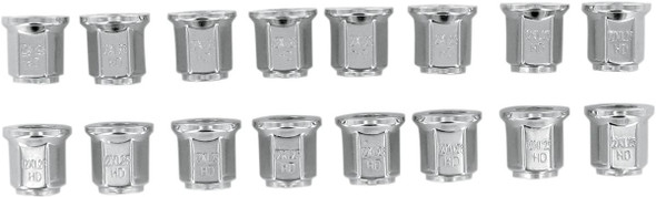 Itp - 02230086 - Lug Nuts - Flat - Chrome - 12 mm x 1.25" - 16 Pack