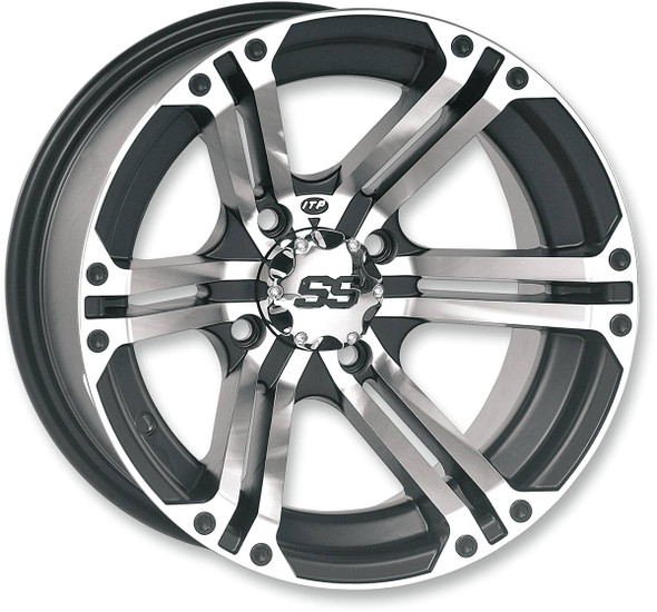 Itp - 02300299 - Wheel - SS212 - Front/Rear - Machined Black - 12x7 - 4/137 - 5+2