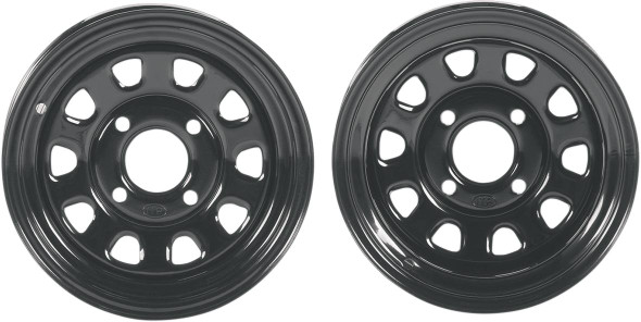 Itp - 02310025 - Delta Steel Wheel - Front/Rear - Black - 12x7 - 4/137 - 4+3