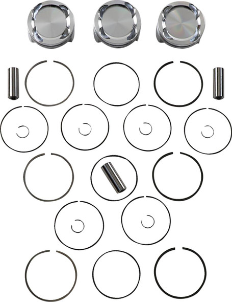 Je Pistons - 09105946 - Piston Kit - 80.00 mm - 9.5:1 CR - Yamaha