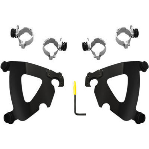 Memphis Shades Road Warrior Trigger-Lock Mount Kit for '93-'98 FXDWG, '84-'86 FXWG, '84-'99 FXST, '98-'99 FXSTB