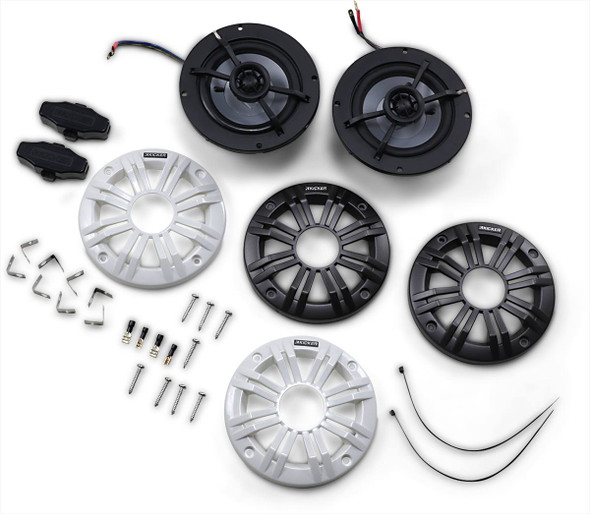 Kicker - 44050592 - All-Weather 4" 2-way 4 Ohm Speakers