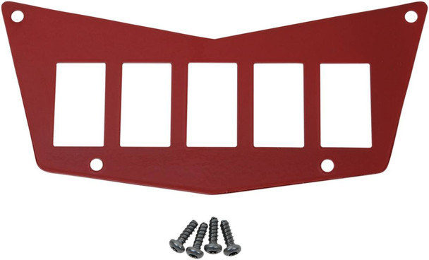 Moose Offroad - 05211712 - Dash Plate - 5 Switch - Red
