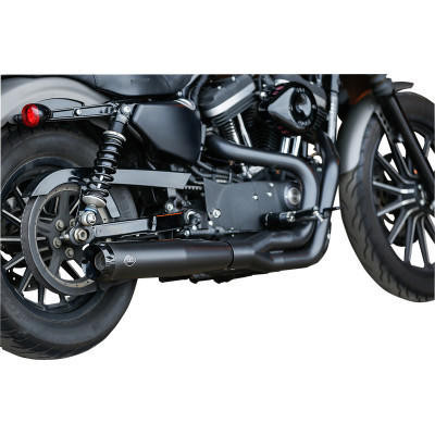 S&S Cycle - Superstreet 2-Into-1 Exhaust Systems fits '07-'13 Sportster Models - Black