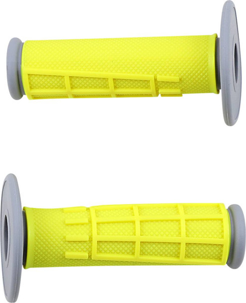 Moose Offroad - 06302667 - Comp Diamond Half Waffle Grips - Yellow