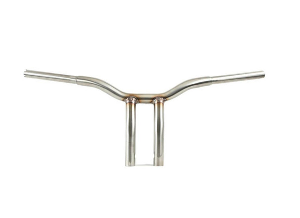 LA Choppers - Stainless Steel One Piece Kage Fighter Welded Bent-Riser Handlebars (Choose Height)