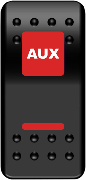 Moose Offroad - 21060539 - Rocker Switch - Auxilary Power - Red