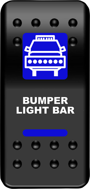 Moose Offroad - 21060550 - Rocker Switch - Bumper Light Bar - Blue