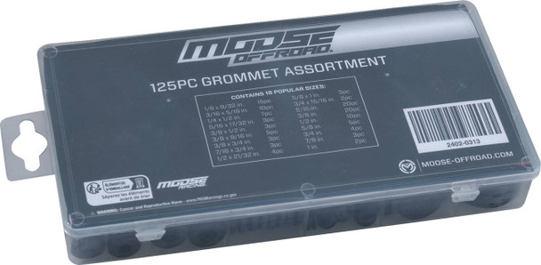 Moose Offroad - 24020313 - Grommet - Assortment - 125 Piece