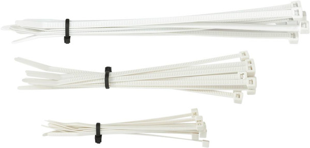 Moose Offroad - 24040586 - Cable Ties - White - 30-Pack