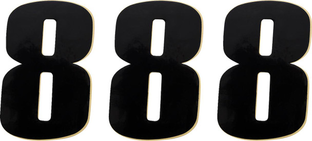 Moose Offroad - 43100648 - Race Number 8 - Black - 4.5"