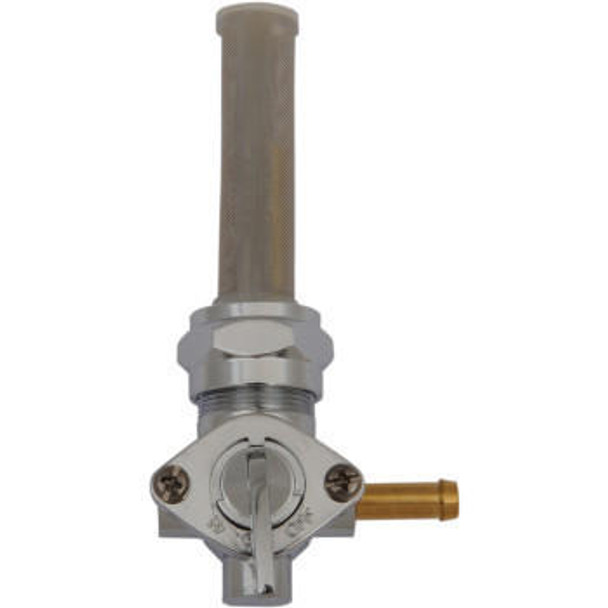 Drag Specialties - 22MM Rear-Facing Spigot Fuel Petcock - Chrome