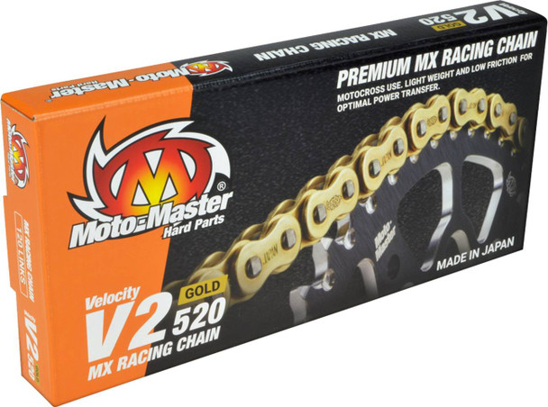 Moto-Master - 12200449 - V2 520 - Drive Chain - 120 Links - Gold