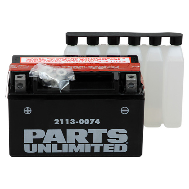 Parts Unlimited - 21130074 - AGM Battery - YTX7A-BS .35 L