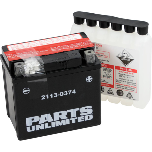 Parts Unlimited - 21130374 - AGM Battery - YTZ7S-BS