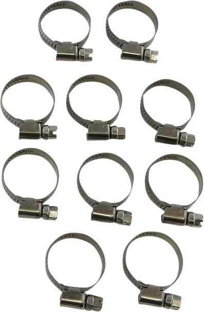 Parts Unlimited - 24020269 - Hose Clamps - Embossed - 16-27 mm - 10 Pack