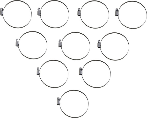 Parts Unlimited - 24020276 - Hose Clamps - Embossed - 70-90 mm - 10 Pack
